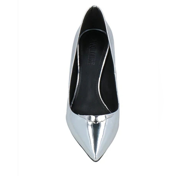 Zadig & Voltaire Silver Heels with Pointed Toe and High Stiletto - Picture 1 of 6